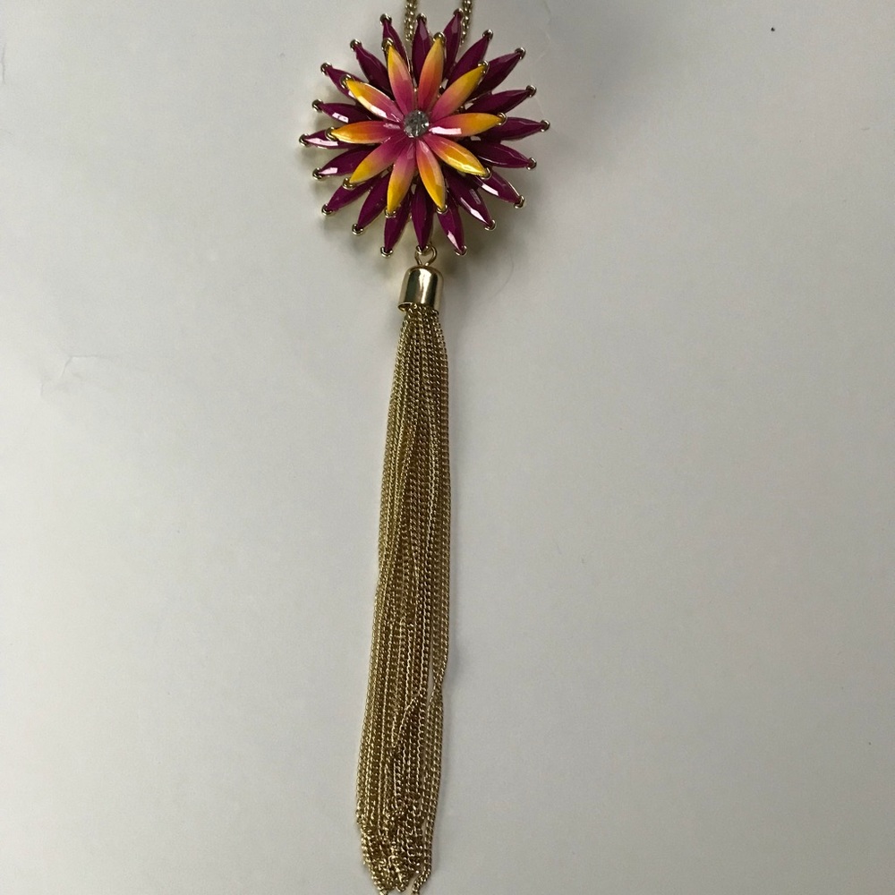 Pink to Orange Ombré Necklace